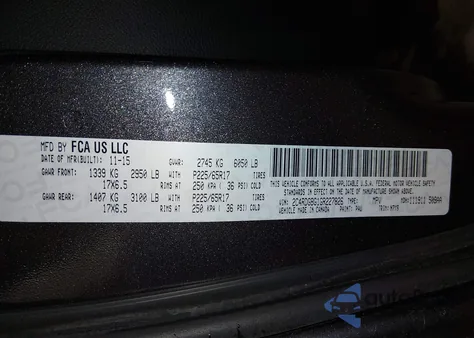 2016 Dodge Grand Caravan Se Plus z USA, uszkodzony, nr VIN 2C4RDGBG1GR227826